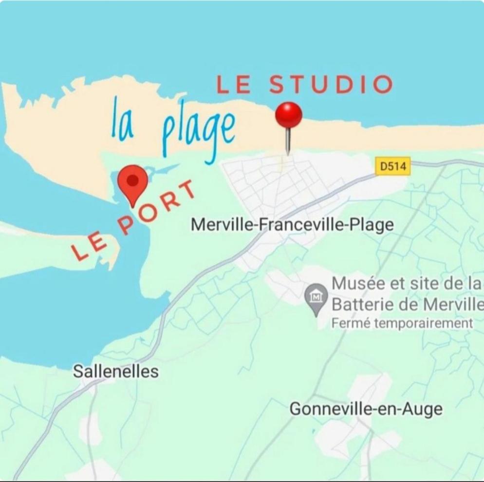 Studio Front De Mer メルヴィル・フランスヴィル・プラージュ エクステリア 写真